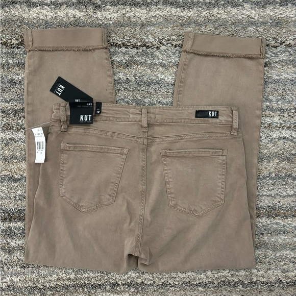 KUT From The Kloth Amy Cropped Straight Leg Jeans Sz 12 NWT | KUT Straight Jean- - Picture 5 of 14